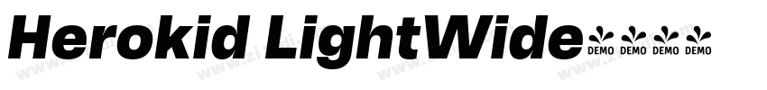Herokid LightWide字体转换
